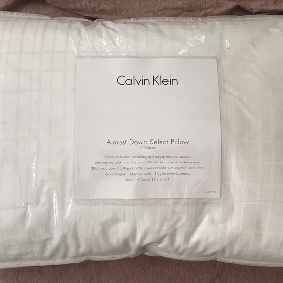 Calvin Klein Bedding Nwt Down Pillow Standardqueen Poshmark